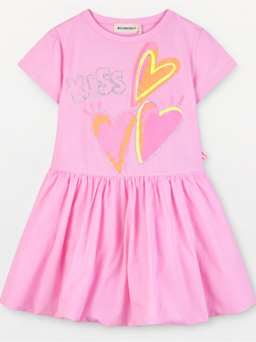 Billieblush Nosegay SS Heart Graphic Dress Girls 12